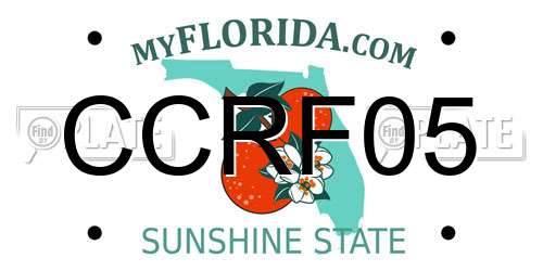 CCRF05 Florida License Plate