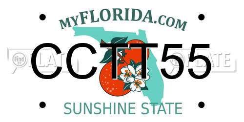 CCTT55 Florida License Plate