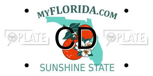 CD Florida License Plate