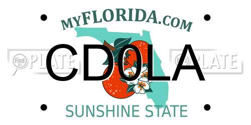 CD0LA Florida License Plate