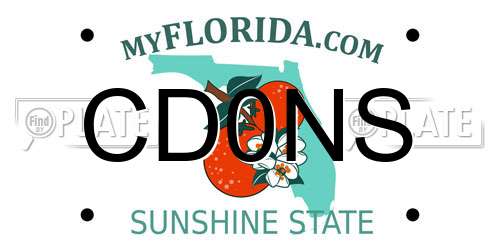 CD0NS Florida License Plate