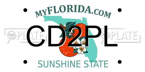 CD2PL Florida License Plate