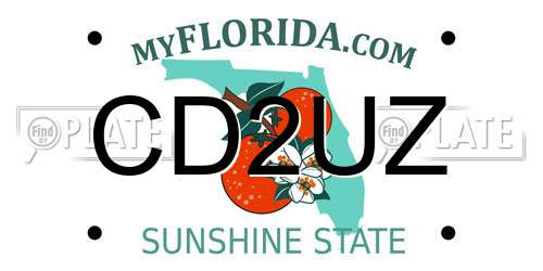 CD2UZ Florida License Plate