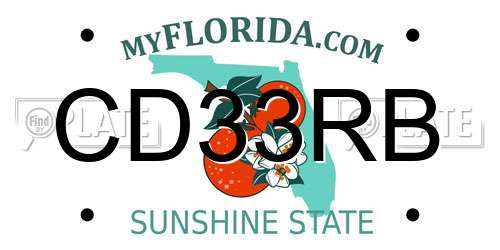 CD33RB Florida License Plate