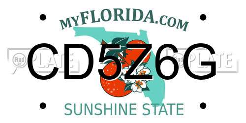 CD5Z6G Florida License Plate