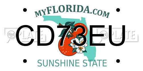 CD73EU Florida License Plate