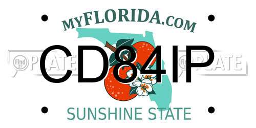 CD84IP Florida License Plate