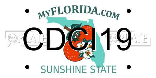 CDCI19 Florida License Plate