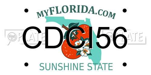CDCI56 Florida License Plate
