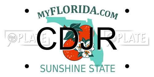 CDJR Florida License Plate