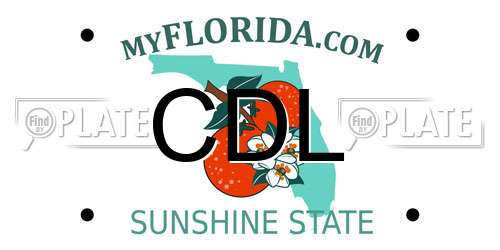 CDL Florida License Plate