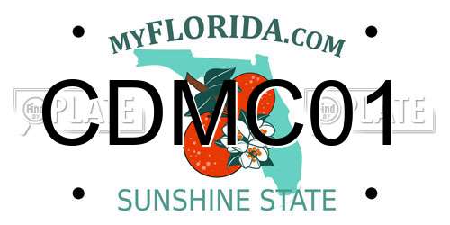 CDMC01 Florida License Plate