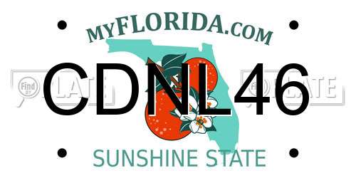 CDNL46 Florida License Plate