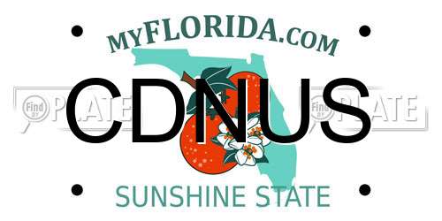 CDNUS Florida License Plate