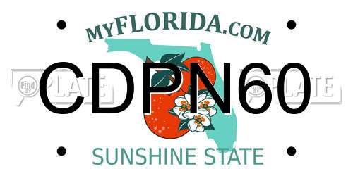CDPN60 Florida License Plate