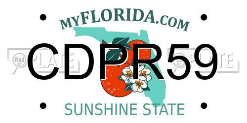 CDPR59 Florida License Plate