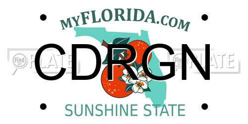 CDRGN Florida License Plate