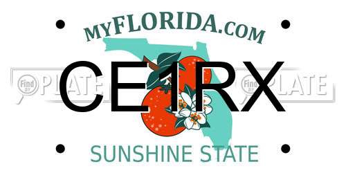 CE1RX Florida License Plate