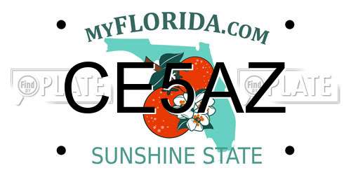 CE5AZ Florida License Plate