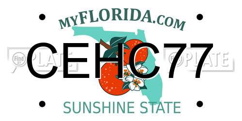 CEHC77 Florida License Plate