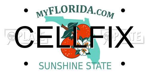 CELLFIX Florida License Plate