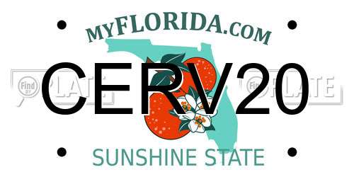 CERV20 Florida License Plate