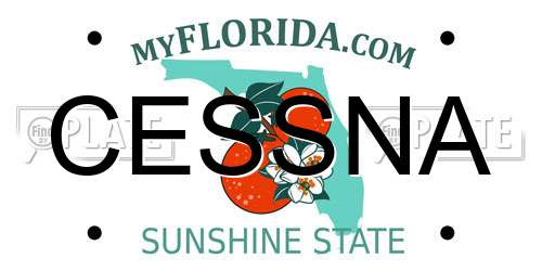 CESSNA Florida License Plate