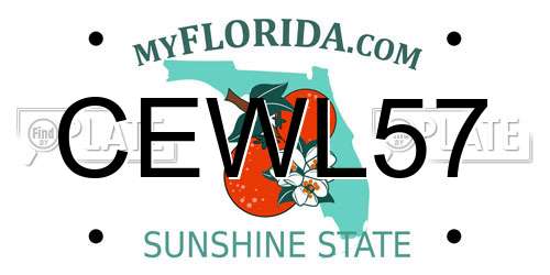 CEWL57 Florida License Plate