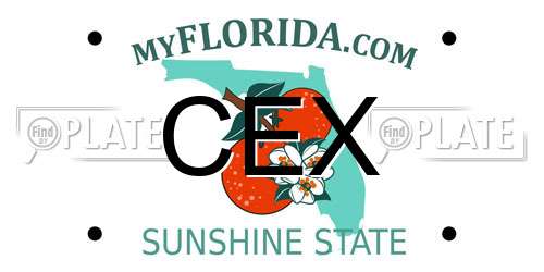 CEX Florida License Plate
