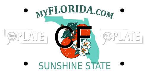 CF Florida License Plate