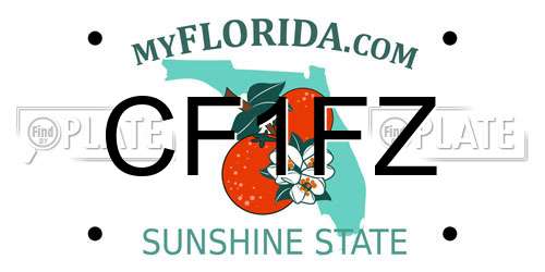 CF1FZ Florida License Plate