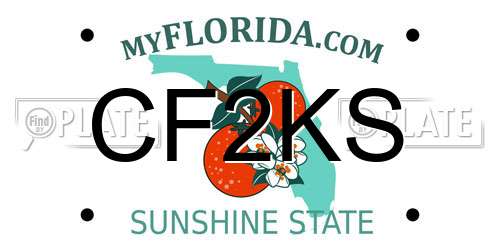 CF2KS Florida License Plate