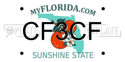 CF3CF Florida License Plate