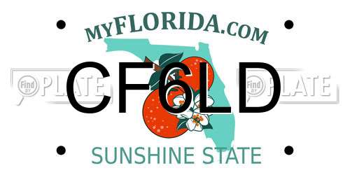 CF6LD Florida License Plate