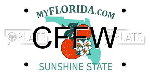 CFFW Florida License Plate