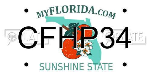CFHP34 Florida License Plate