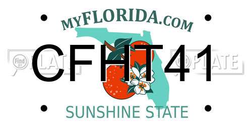 CFHT41 Florida License Plate