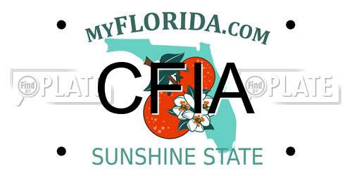 CFIA Florida License Plate
