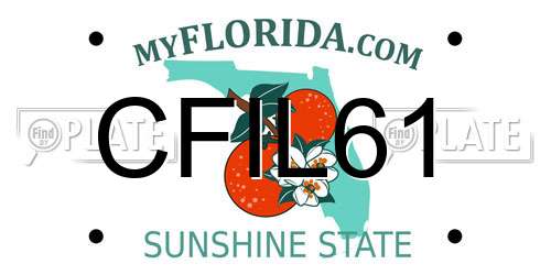CFIL61 Florida License Plate