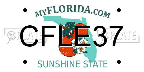 CFLE37 Florida License Plate