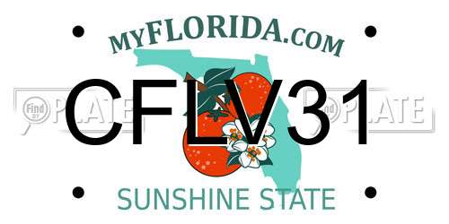 CFLV31 Florida License Plate