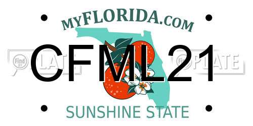 CFML21 Florida License Plate
