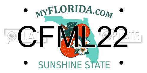 CFML22 Florida License Plate