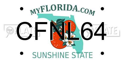 CFNL64 Florida License Plate