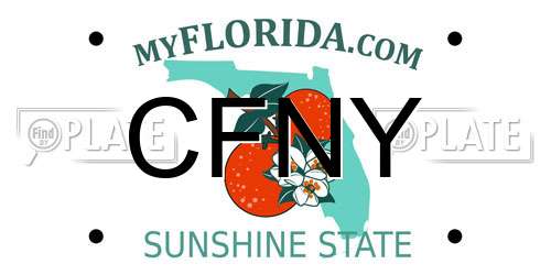 CFNY Florida License Plate