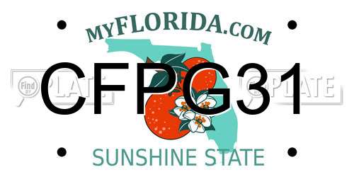CFPG31 Florida License Plate