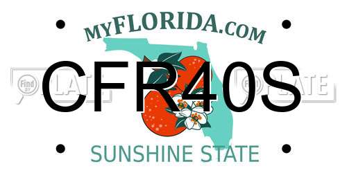 CFR40S Florida License Plate