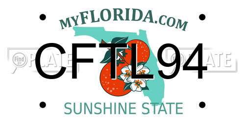 CFTL94 Florida License Plate