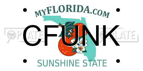 CFUNK Florida License Plate