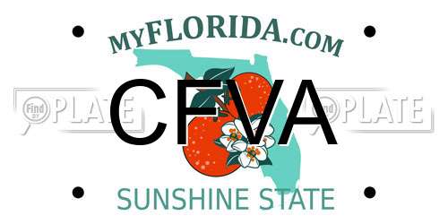 CFVA Florida License Plate